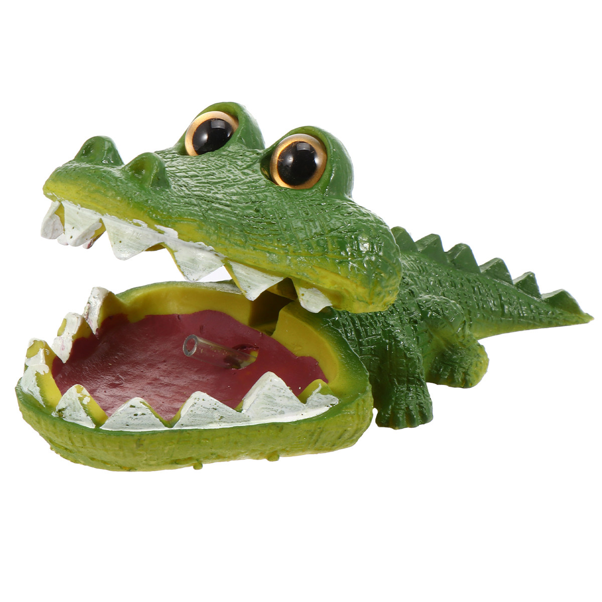 Aquarium Fish Alligator - Creative Resin Alligator Bubbler for Fish