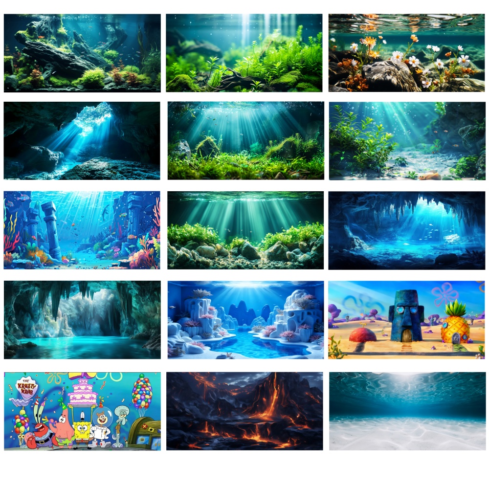 Aquarium Background Sticker 80 - Aquarium Fish Wallpaper Hd 评论和价格