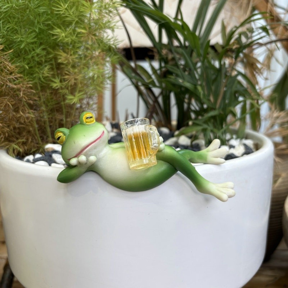 Hanging Flower Pot Edge Frog D - Aquarium Fish Guppy 评论和价格