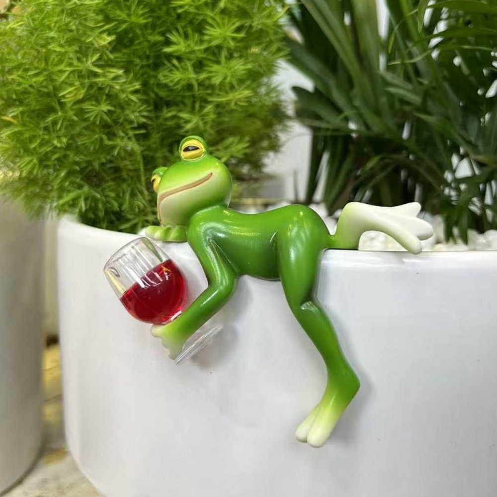 Hanging Flower Pot Edge Frog D - Aquarium Fish Guppy 评论和价格