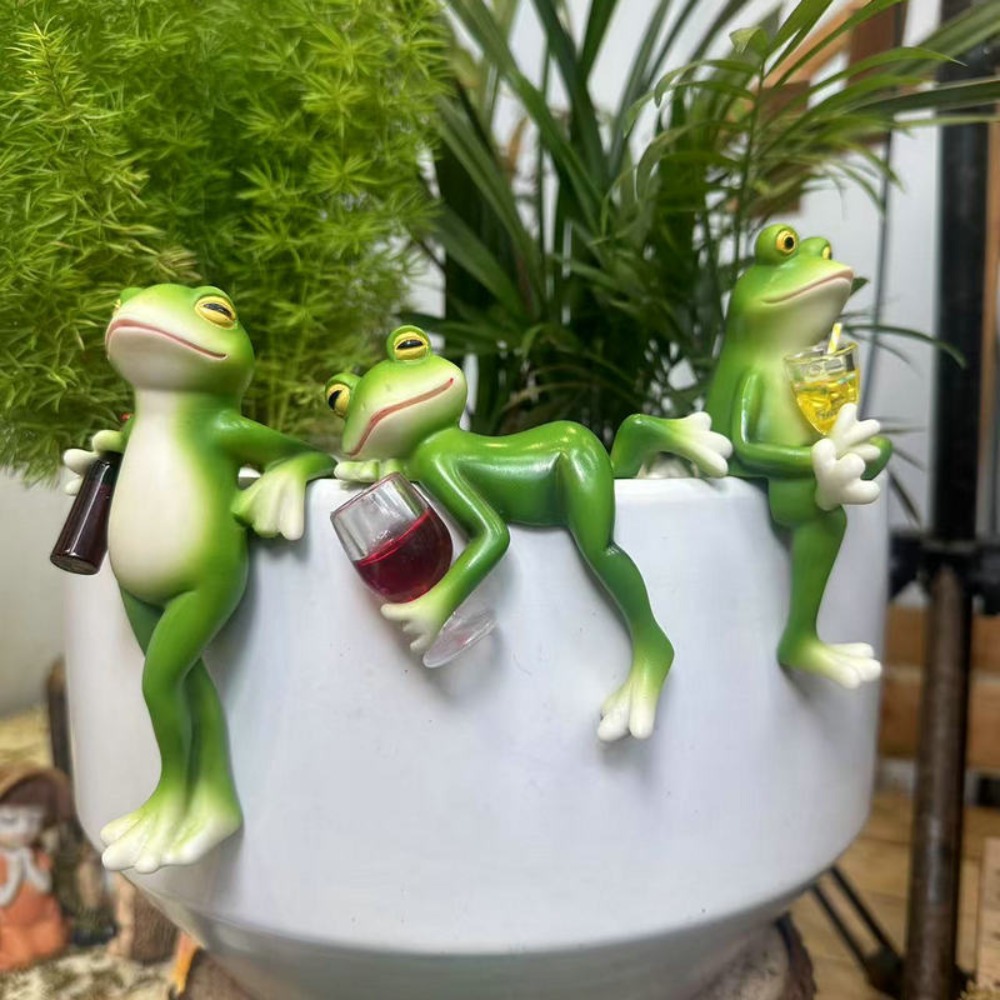 Hanging Flower Pot Edge Frog D - Aquarium Fish Guppy 评论和价格