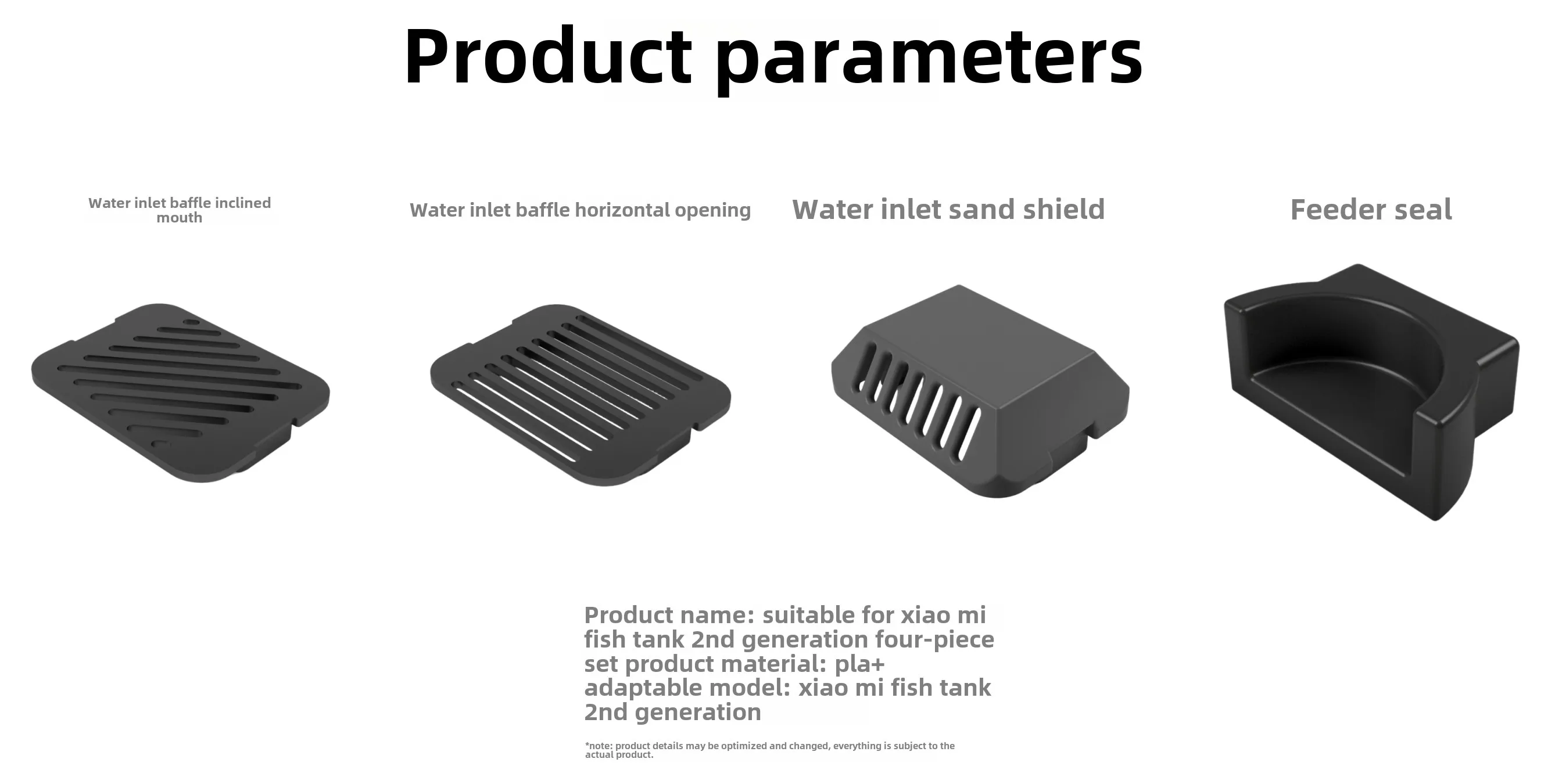 4PCS/Set For xiaomi mijia aqua - Aquarium Xiaomi 评论和价格