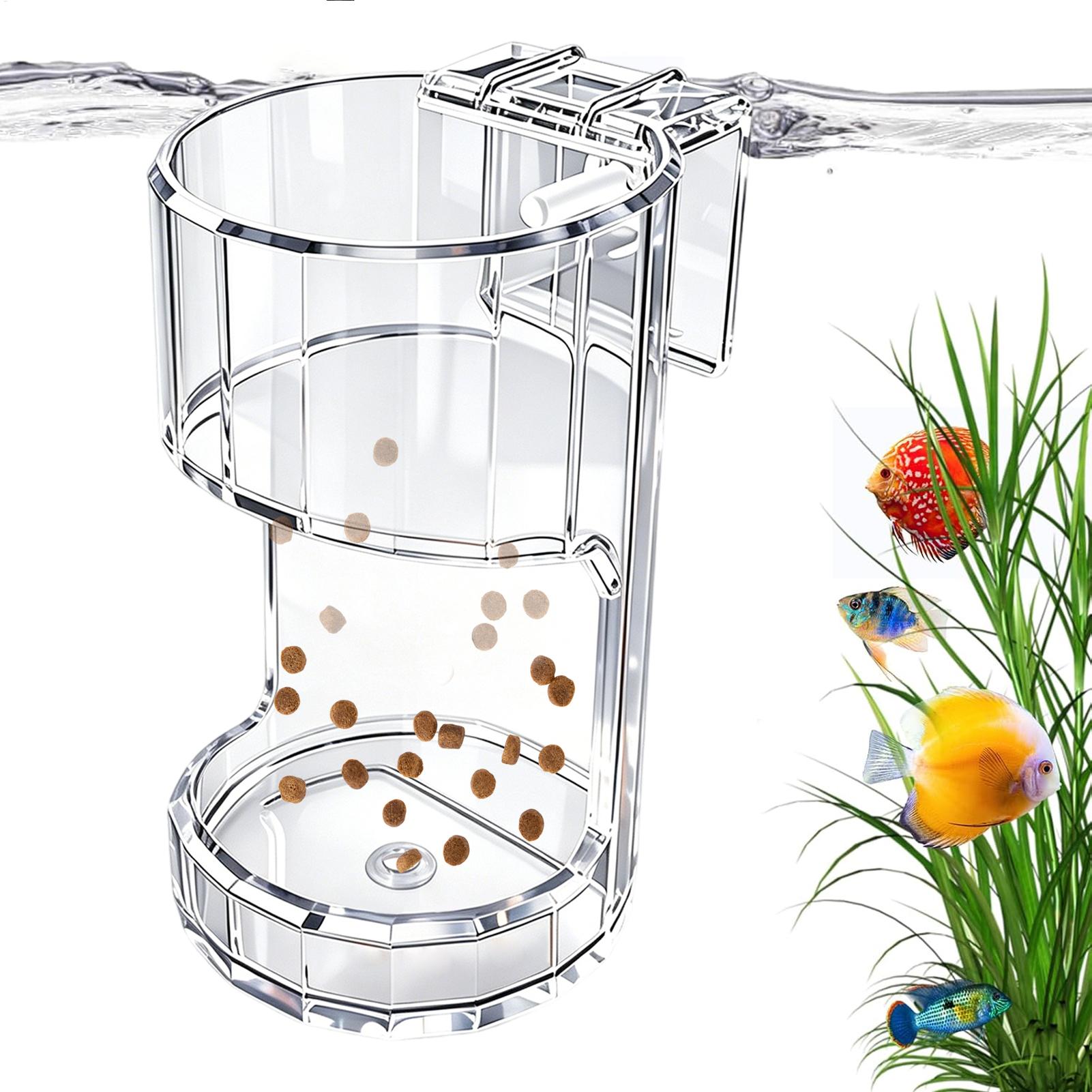Aquarium Feeding Dish Transpar - Aquarium Fish Jar 评论和价格