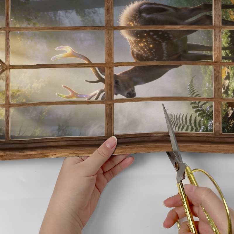 80x180cm 3D Fake Arch Window W - Background Film 3D 评论和价格