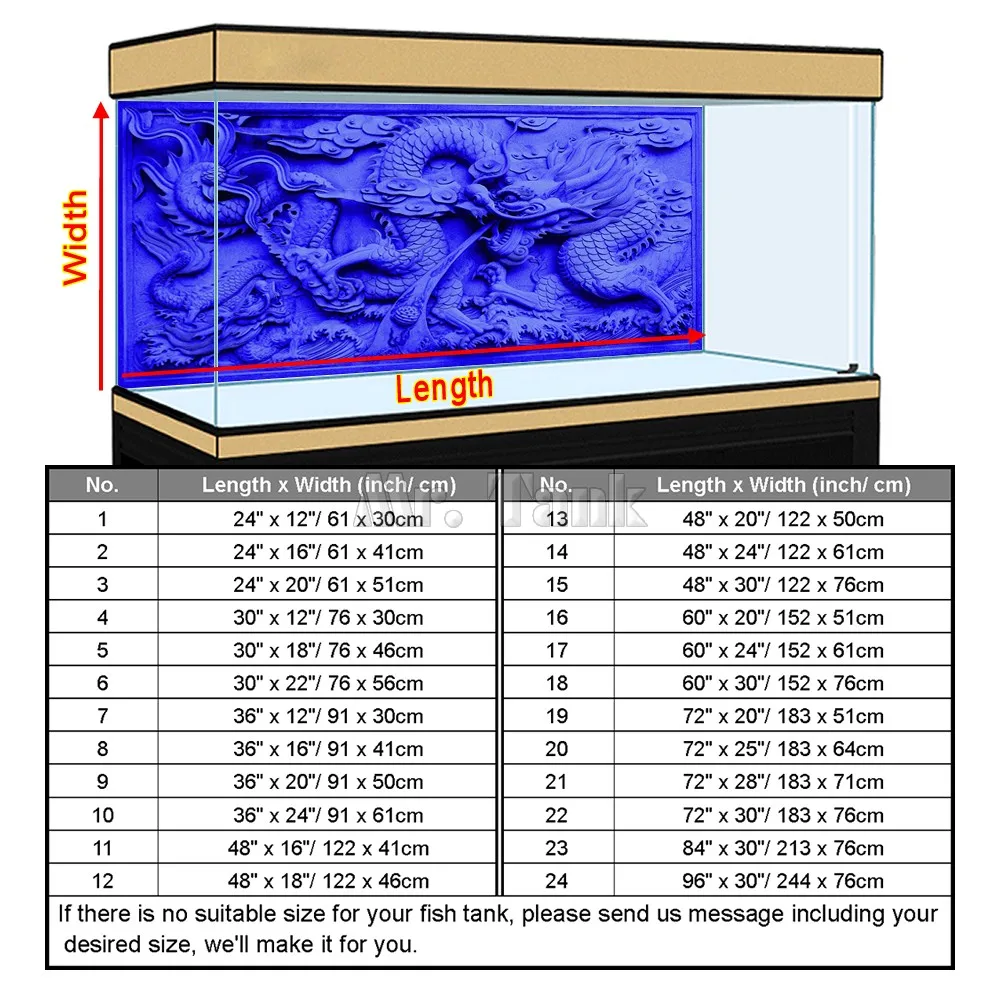 Custom Size Aquarium Backgroun - Aquarium Fish Poster 评论和价格