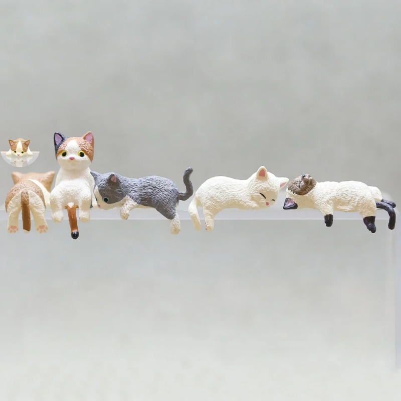 1Pc Cute Cartoon Cat PVC Home  - Aquarium Fish Guppy 评论和价格