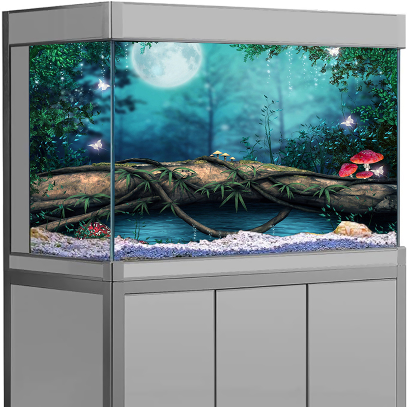 Enchanted Forest Aquarium Back - Aquarium Fish Wallpaper Hd 评论和价格