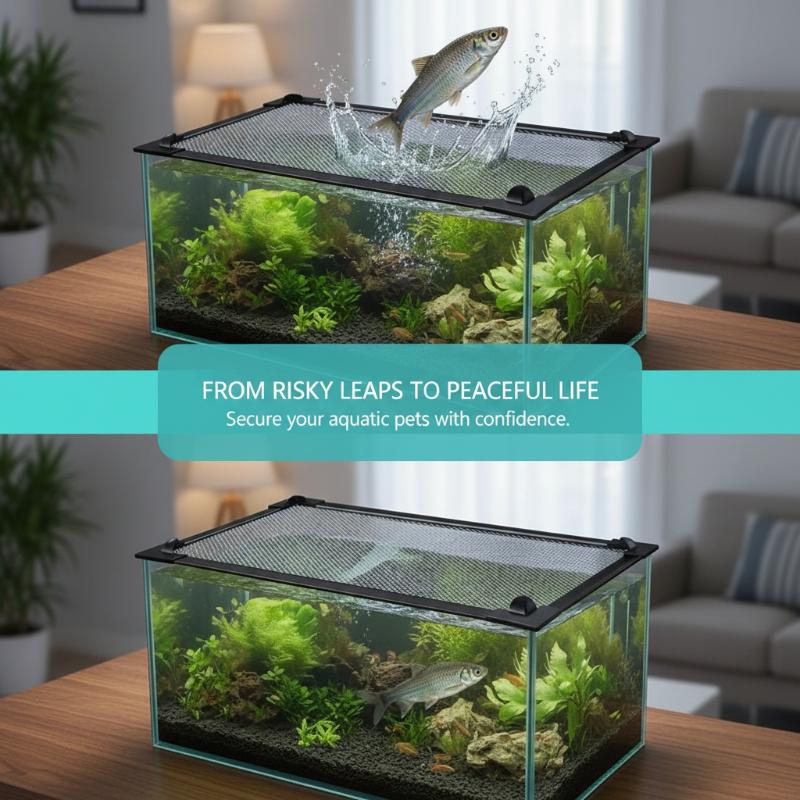 Magnetic Fish Tank Anti Jump M - Aquarium Fish Jump Guard 评论和价格