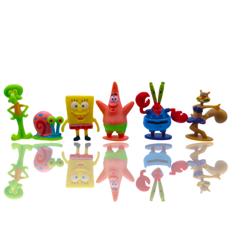 6pcs SpongeBob Fish Tank Decor - Aquarium Fish Guppy 评论和价格