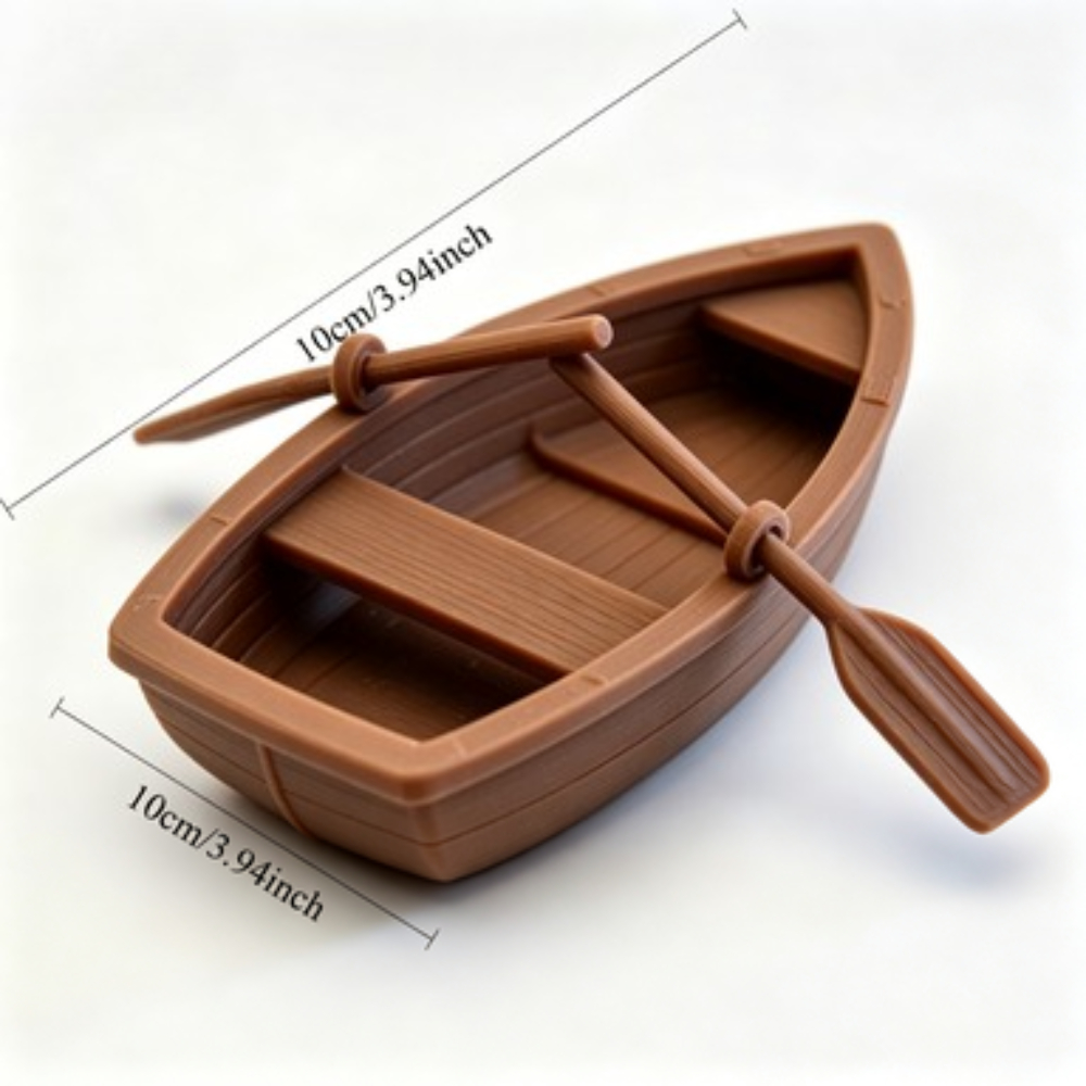 Mini Double Oar Wooden Boat Aq - Aquarium Fish Guppy 评论和价格