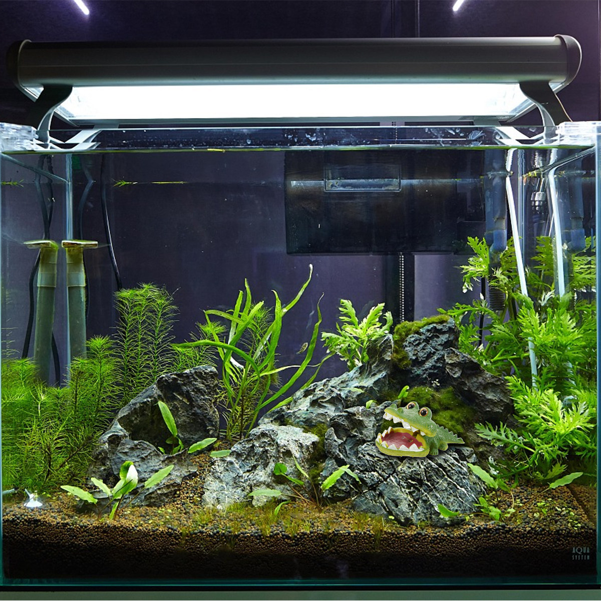 Creative Resin Alligator Bubbl - Aquarium Fish Alligator 评论和价格