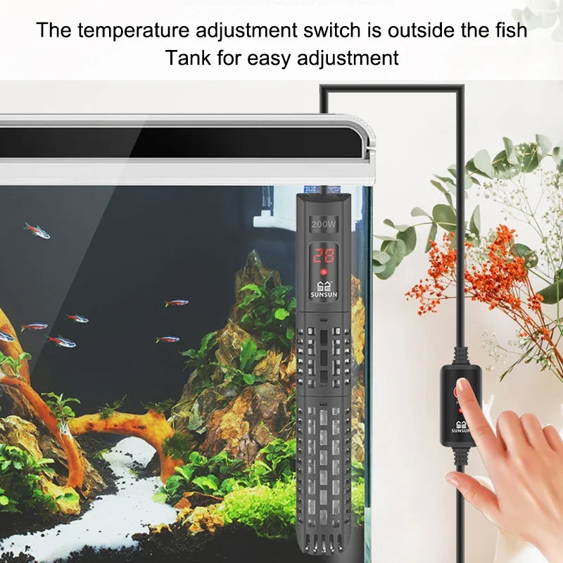 Aquarium Heating Rod LCD Displ - Aquarium Fish Uk 评论和价格