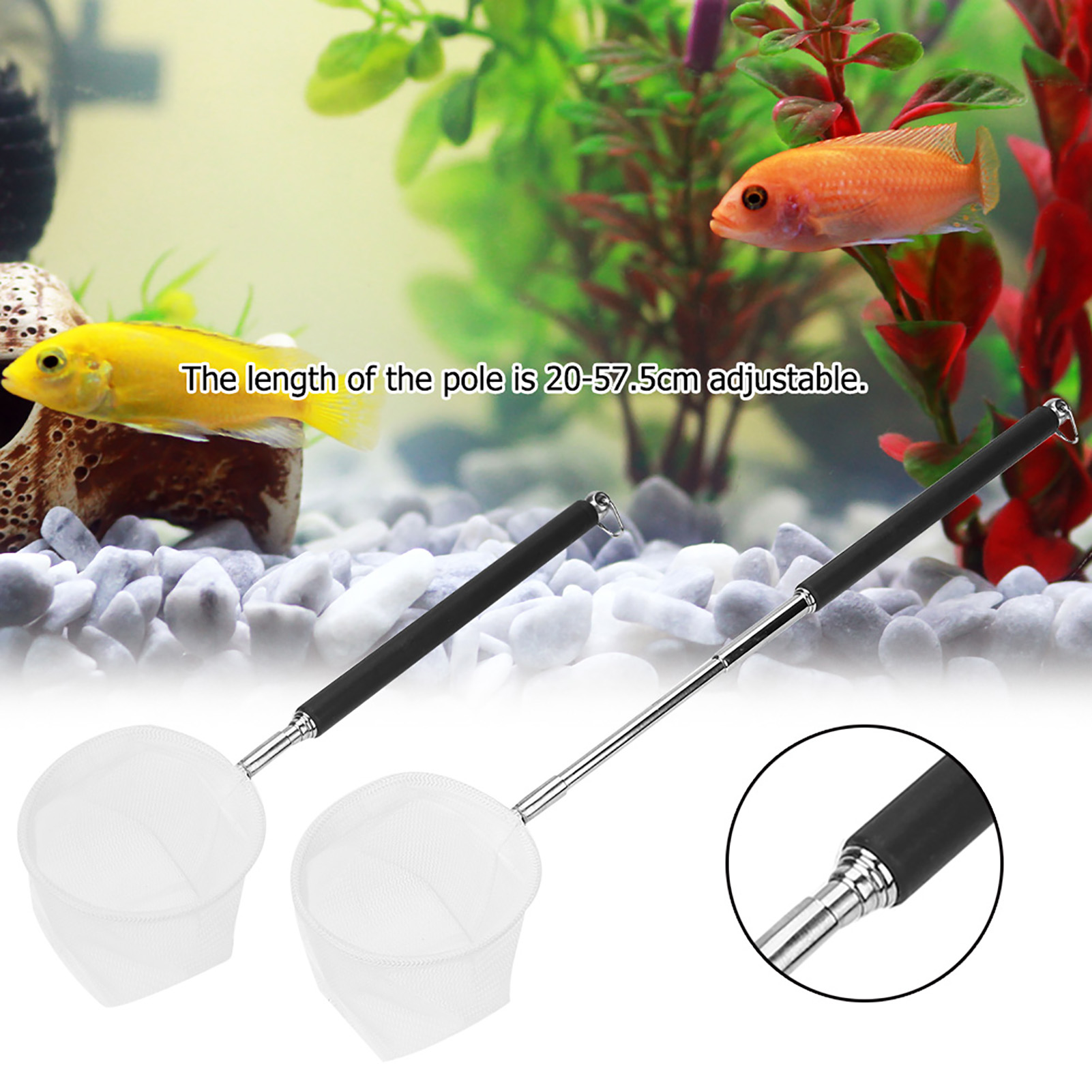 Adjustable Aquarium Fishing Ne - Aquarium Fish Net Small 评论和价格