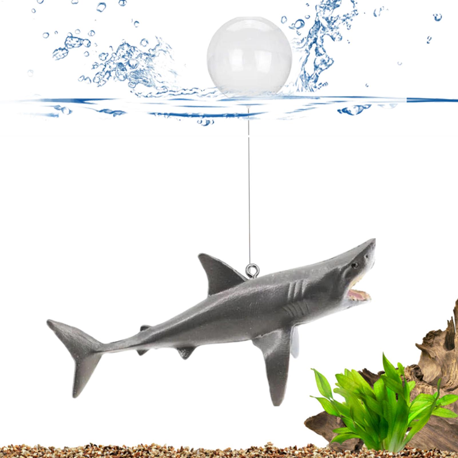 Floating Shark Aquarium Landsc - Aquarium Fish Escape 评论和价格