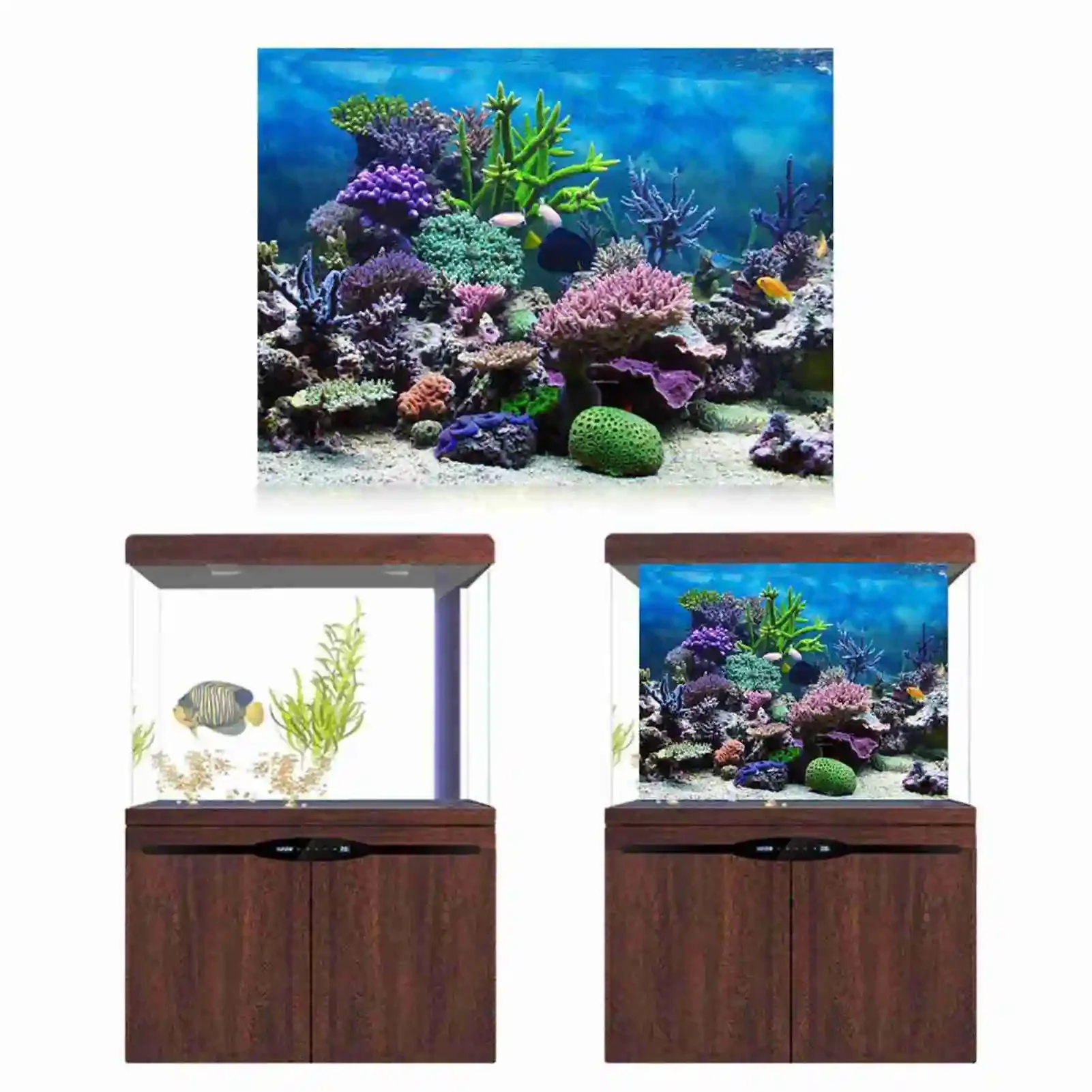 3D Aquarium Landscape Poster R - Aquarium Fish Wallpaper Hd 评论和价格