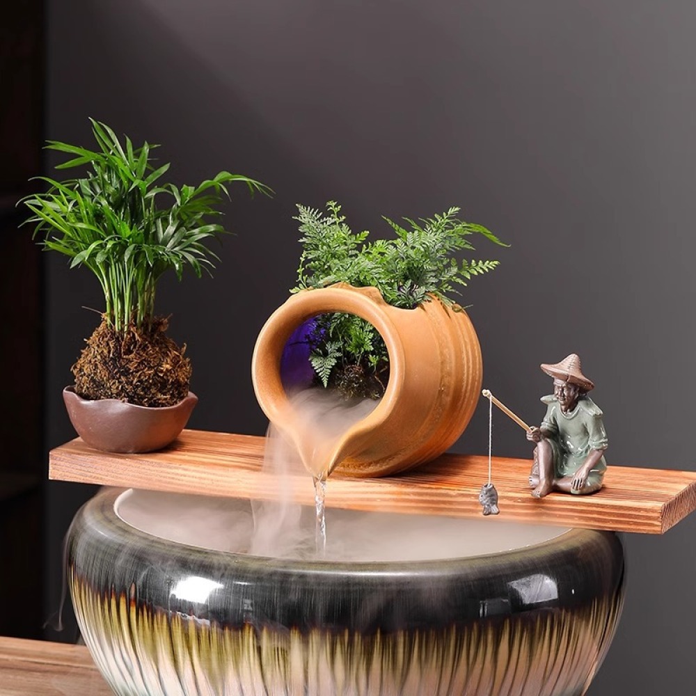 Ceramic Water Fountain Jar Fis - Aquarium Fish Jar 评论和价格