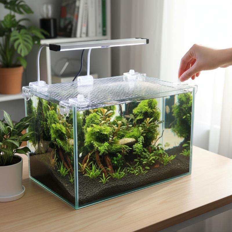 [L] 1Pcs Fish Tank Net Anti Ju - Aquarium Fish Jump Guard 评论和价格