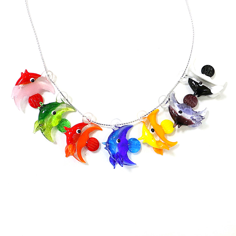 2pcs Mini Fish Glass Pendant C - Aquarium Fish Marine 评论和价格
