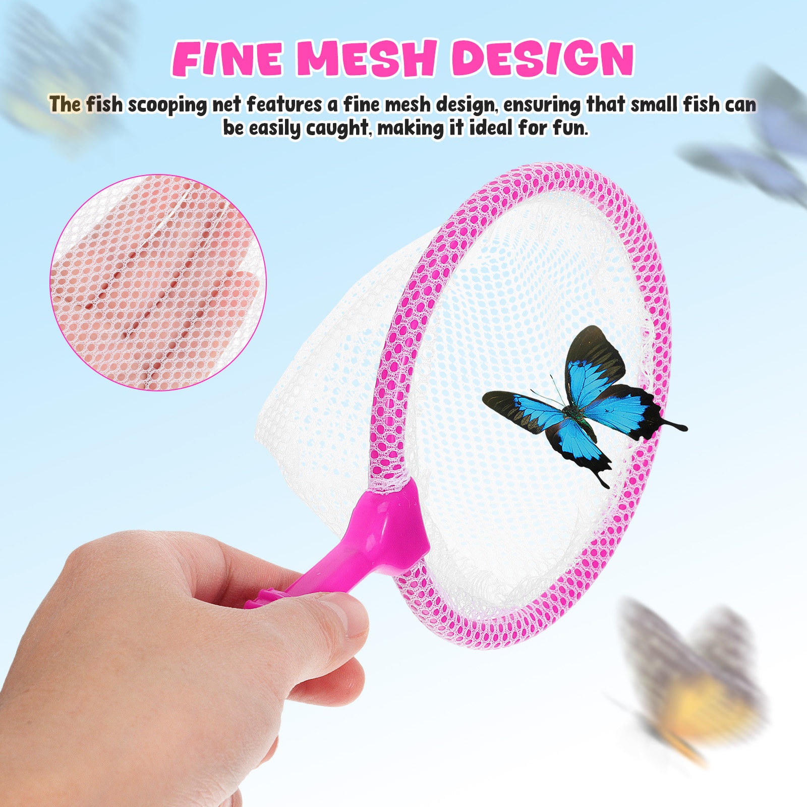 4Pcs Fine Mesh Kids Fishing Ne - Aquarium Fish Net Small 评论和价格